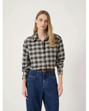 Hush Amren Check Long Sleeve Shirt - Blue