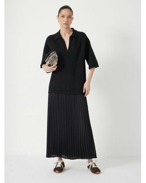 Hush Gabriela Polo Knit Dress - Black