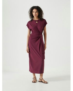 Hush Trinny Jersey Midi Dress - Red
