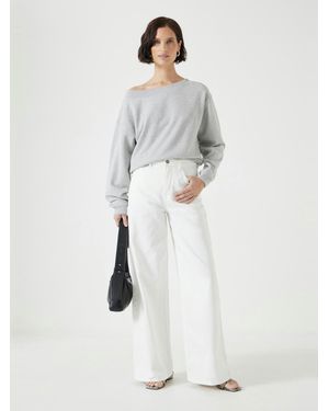 Hush Nessa Wide Leg Jeans - White
