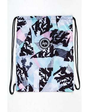 Hype Hype Pastel Abstract Drawstring Bag - Blue