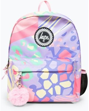 Hype Hype Multicoloured Pastel Prints Iconic Girls School Backpack