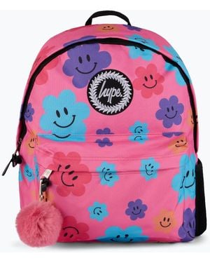 Hype Hype Happy Flowers Backpack - Red
