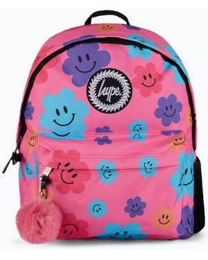 Hype Hype Happy Flowers Backpack - Red