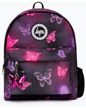 Hype Hype Girls Iconic/ Chrome Glow Butterfly Backpack - Pink
