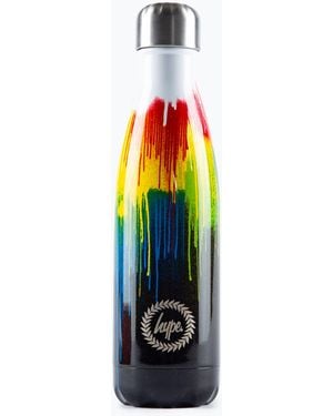 Hype Accessories Hype Multi Drips Metal Water Bottle - White