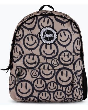 Hype Hype Drip Smiley Backpack - Grey