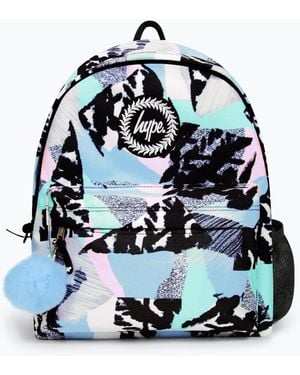 Hype Hype Girls Iconic Pastel Abstract Multicolour Backpack - Blue