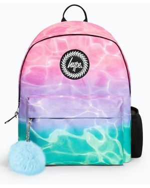 Hype Hype/ Pastel Pool Iconic Girls School Backpack - Pink
