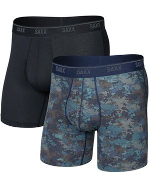 Saxx Underwear Co. Quest Quick Dry Mesh X2 - Negro