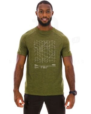 Odlo Ascent Merino Tencel Hyper Mapping - Verde