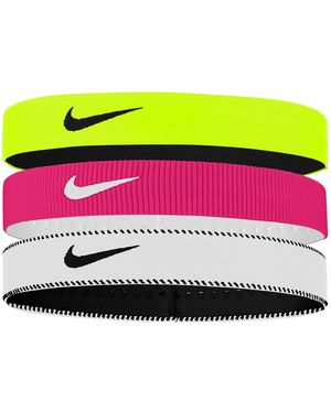 Nike Flex Wide Headbands X3 - Rosa