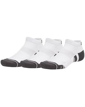 Under Armour 3 Pares Performance Tech Invisible - Negro