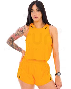 Nike Camiseta De Tirantes Aeroswift - Amarillo