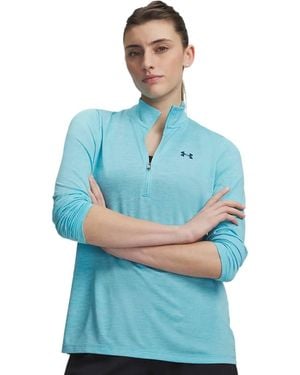 Under Armour Camiseta Manga Larga Tech 1/2 Zip - Azul