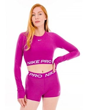 Nike Camiseta Manga Larga Pro 365 - Rosa