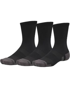 Under Armour 3 Pares Performance Tech Invisible - Negro