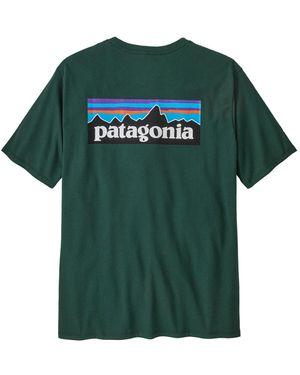 Patagonia P-6 Logo Responsibili-Tee - Verde