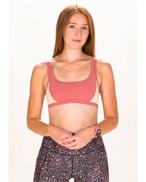 Roxy Sujetador Deportivo Heart Into It Colorblock - Negro