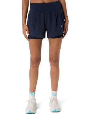 Asics Pantalón Corto Road 2 En 1 Negro