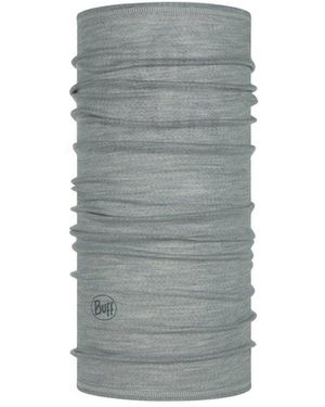 Buff Ligero Merino Lana Sólido Gris Claro - Negro