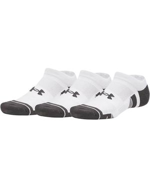 Under Armour 3 Pares Performance Tech Invisible - Negro