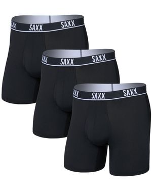 Saxx Underwear Co. Essential Performance Mesh X3 - Negro