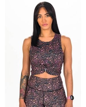 Roxy Camiseta De Tirantes Naturally Active Print - Negro