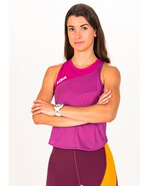 Hoka One One Camiseta De Tirantes Glide - Negro