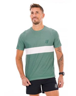 Compressport Camiseta Manga Corta Performance - Verde