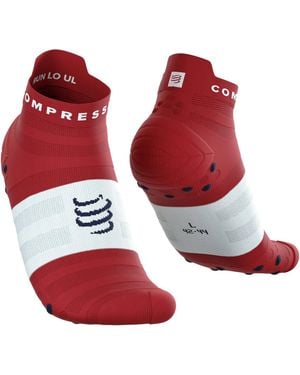 Compressport Calcetines Pro Racing V 4.0 Ultralight Run Low - Rojo
