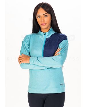 Saucony Camiseta Manga Larga Sunday 1/4 Zip - Azul