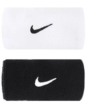 Nike Muñequera Swoosh Doublewide - Negro