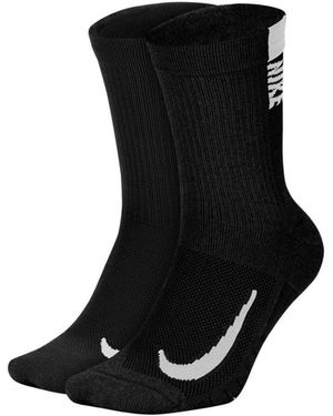 Nike Pack De Calcetines Multiplier Crew - Negro