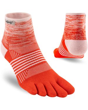 Injinji Calcetines Trail Midweight Mini-Crew Coolmax - Rojo