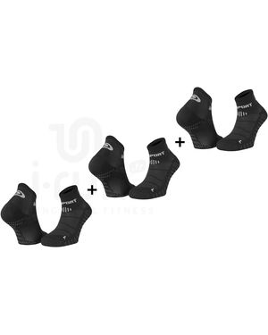 BV Sport Pack De 3 Pares De Calcetines Scr One Evo - Negro