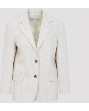 Dries Van Noten Tailored Blazer - White