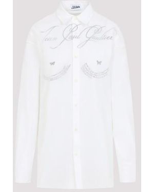 Jean Paul Gaultier Sleek Cotton Shirt For - White