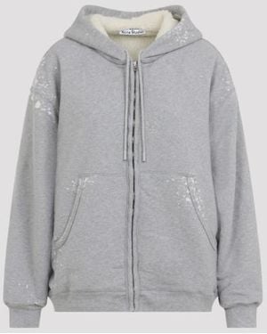 Acne Studios Cotton Hoodie - Gray