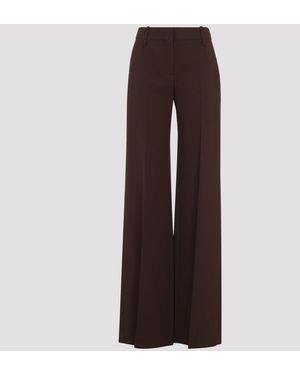 Ermanno Scervino Chestnut Wide Leg Pants - Brown