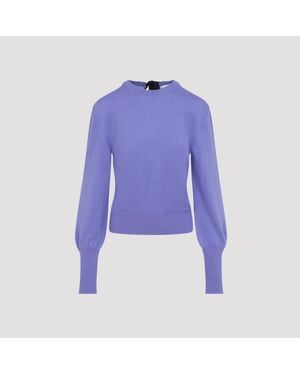 Lanvin Gros Grain Detail Sweater - Purple