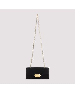 Lanvin Invitation Evening Small Silk Pouch - White