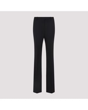 Tom Ford Tailored Straight Wool And Silk Pants - Black