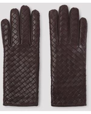 Bottega Veneta Intrecciato Gloves - Brown