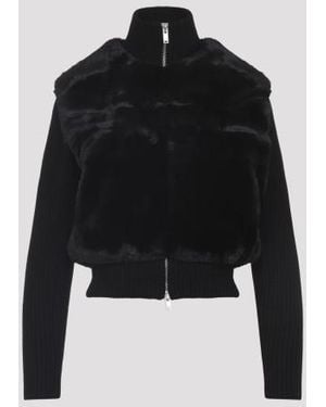 Moose Knuckles Dua Bunny Sweater - Black