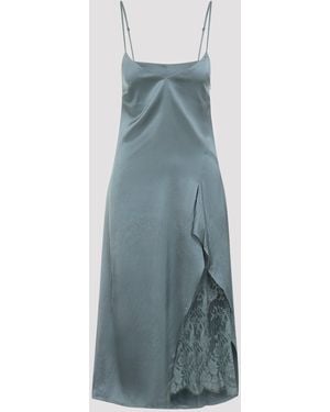 Acne Studios Viscose Midi Dress - Blue