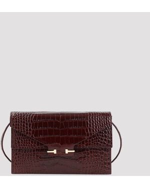 Tom Ford Croco Mini Bag - Brown
