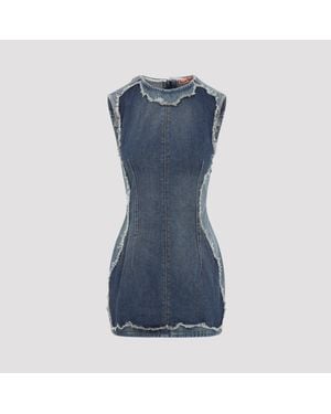 Acne Studios Cotton Mini Dress - Blue