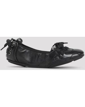 Acne Studios Leather Ballerinas - Black