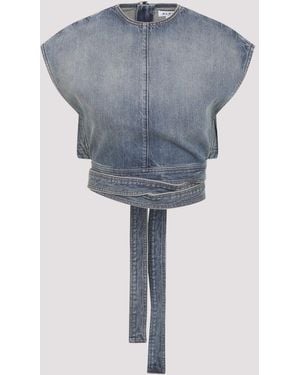 Alaïa Casual Denim Top - Blue